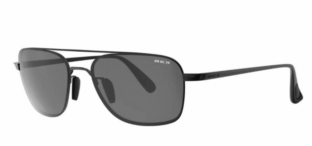 NEW BEX unisex mach matte sunglasses in black